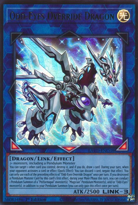 Odd-Eyes Override Dragon, Legendary Arc-V Decks LAVD-ENO38