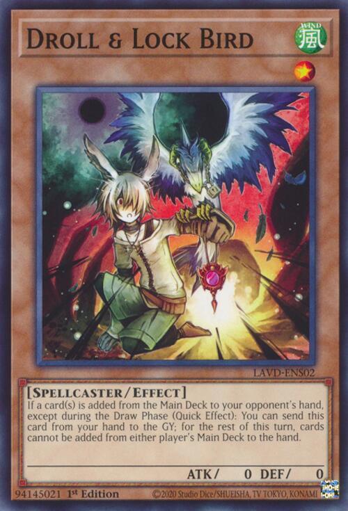 Droll & Lock Bird (LAVD-ENS02), Legendary Arc-V Decks LAVD-ENS02