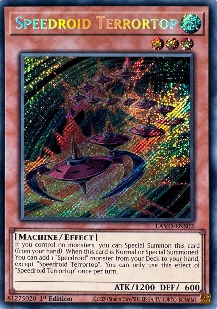 Speedroid Terrortop (Secret Rare), Legendary Arc-V Decks LAVD-ENS03