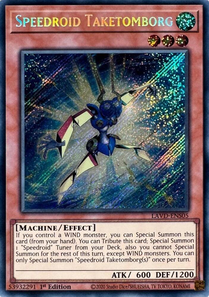 Speedroid Taketomborg (Secret Rare), Legendary Arc-V Decks LAVD-ENS05
