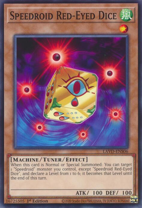 Speedroid Red-Eyed Dice, Legendary Arc-V Decks LAVD-ENS06