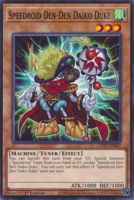 Speedroid Den-Den Daiko Duke, Legendary Arc-V Decks LAVD-ENS07
