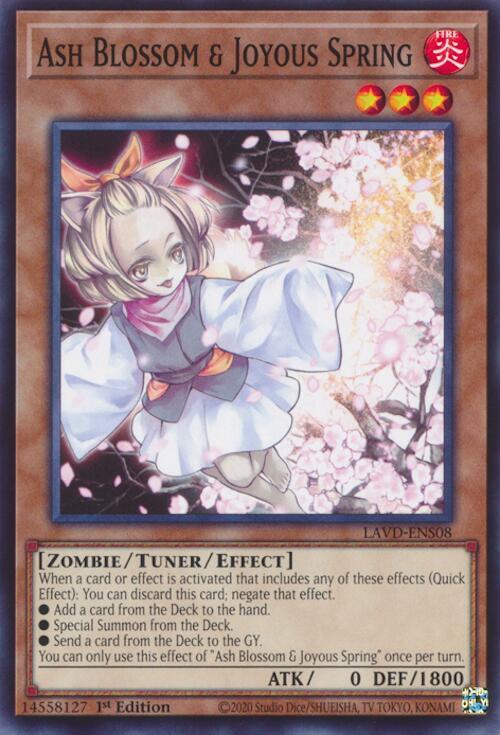 Ash Blossom & Joyous Spring (LAVD-ENS08), Legendary Arc-V Decks LAVD-ENS08
