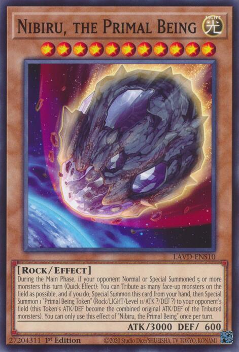 Nibiru, the Primal Being, Legendary Arc-V Decks LAVD-ENS10