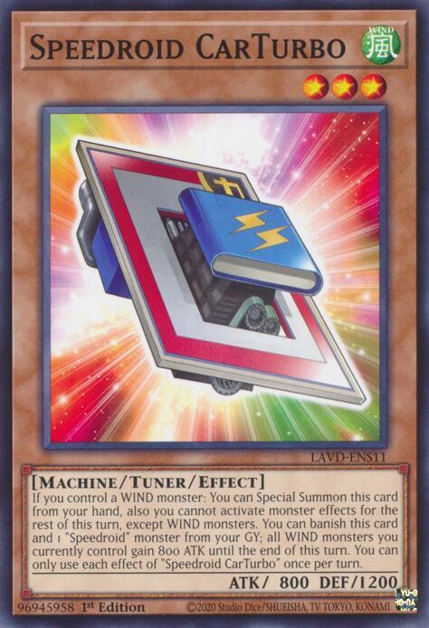 Speedroid CarTurbo, Legendary Arc-V Decks LAVD-ENS11