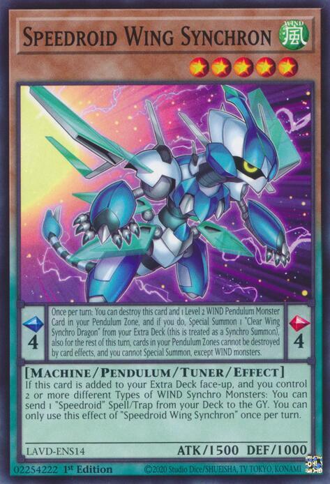 Speedroid Wing Synchron, Legendary Arc-V Decks LAVD-ENS14