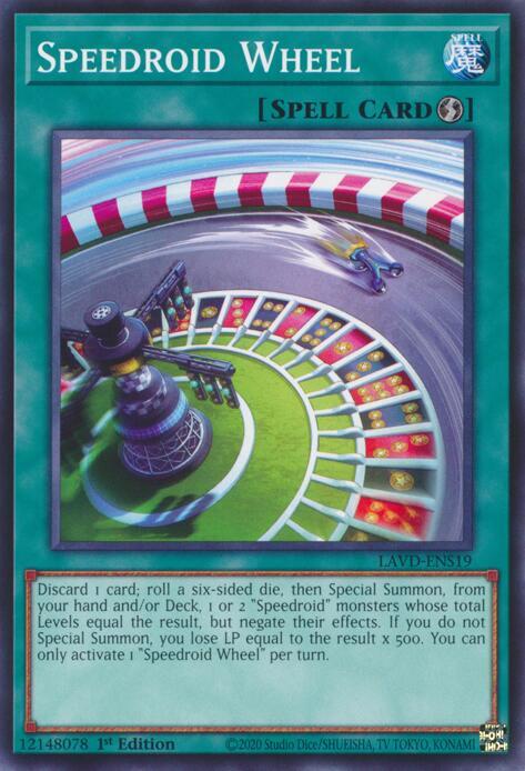 Speedroid Wheel, Legendary Arc-V Decks LAVD-ENS19