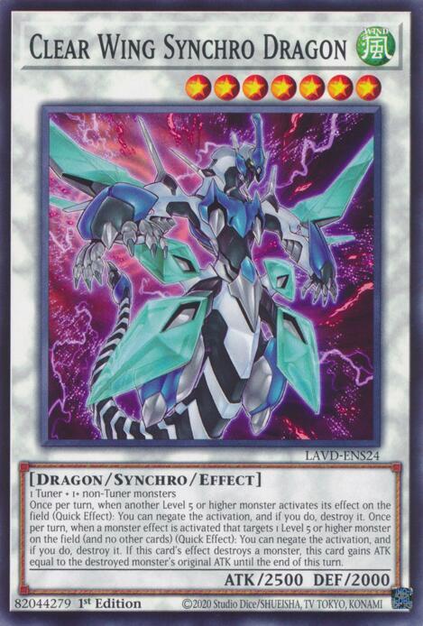 Clear Wing Synchro Dragon, Legendary Arc-V Decks LAVD-ENS24