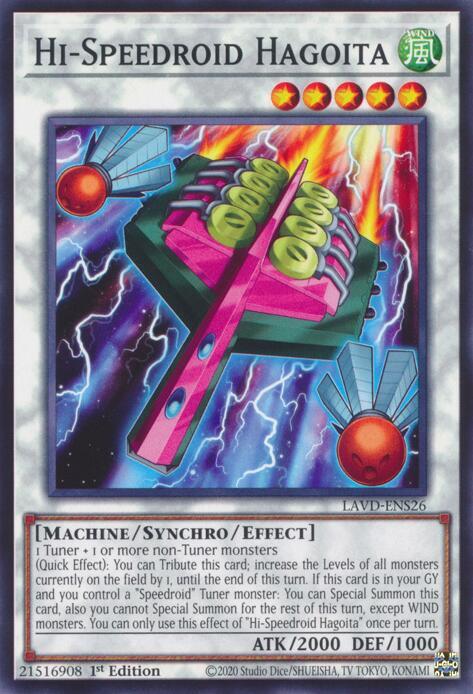 Hi-Speedroid Hagoita, Legendary Arc-V Decks LAVD-ENS26