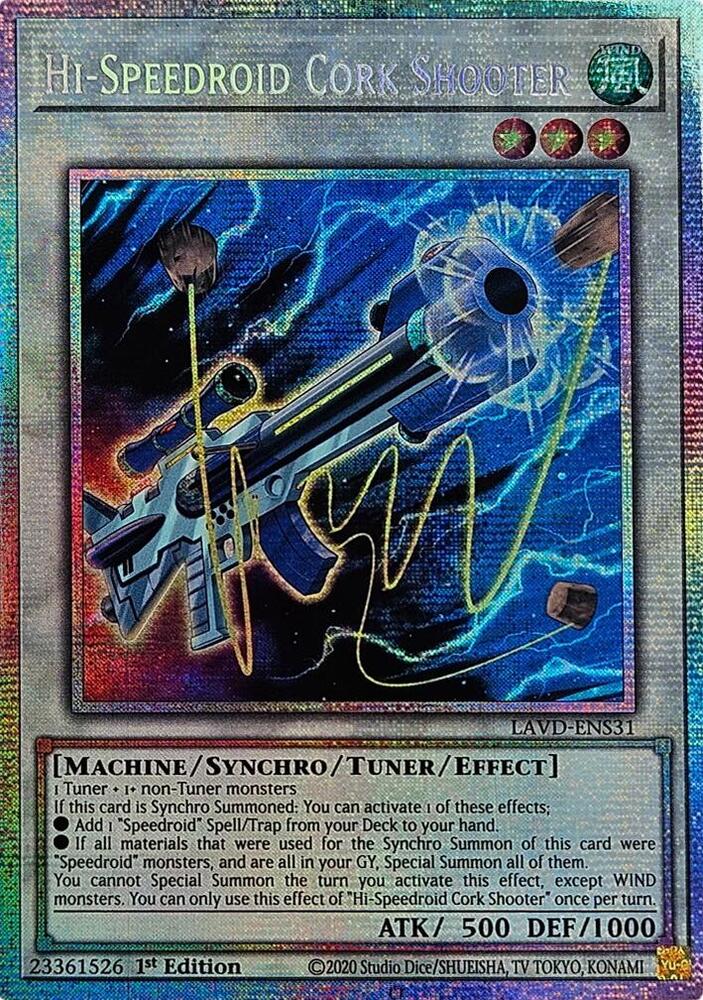 Hi-Speedroid Cork Shooter (Starlight Rare), Legendary Arc-V Decks LAVD-ENS31