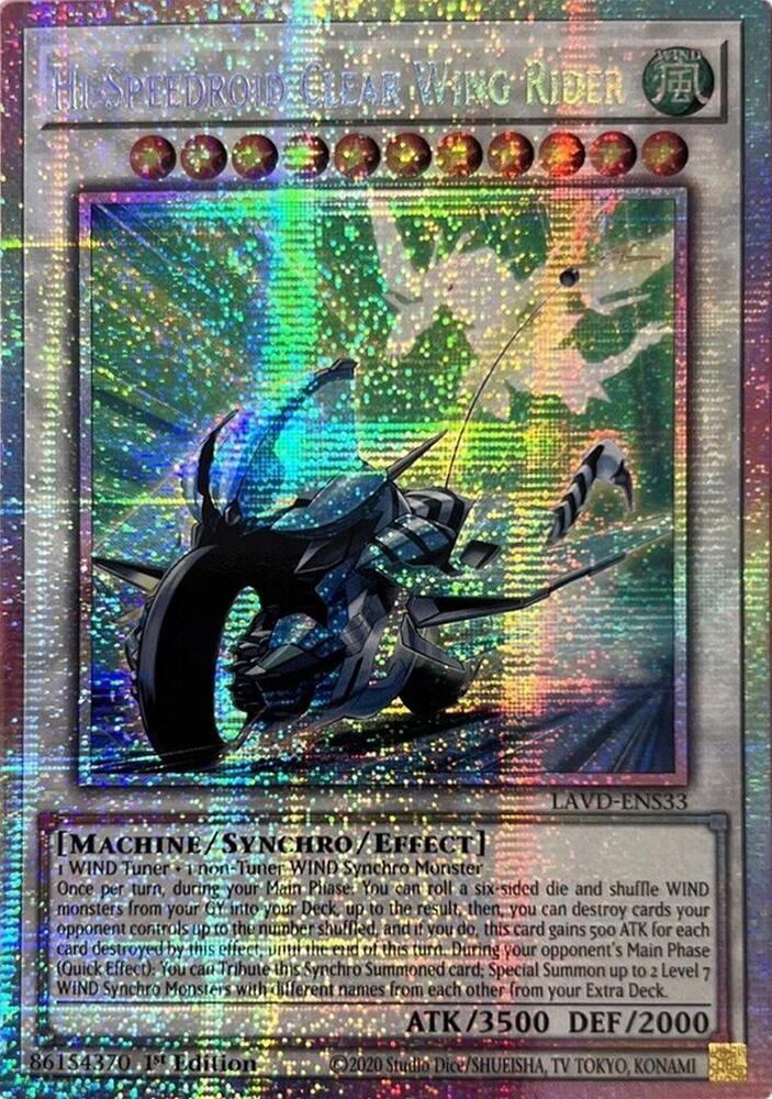 Hi-Speedroid Clear Wing Rider (Starlight Rare), Legendary Arc-V Decks LAVD-ENS33
