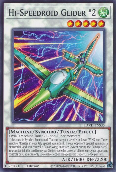 Hi-Speedroid Glider #2, Legendary Arc-V Decks LAVD-ENS35
