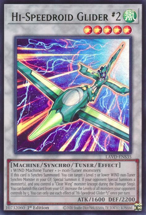 Hi-Speedroid Glider #2 (UR), Legendary Arc-V Decks LAVD-ENS35