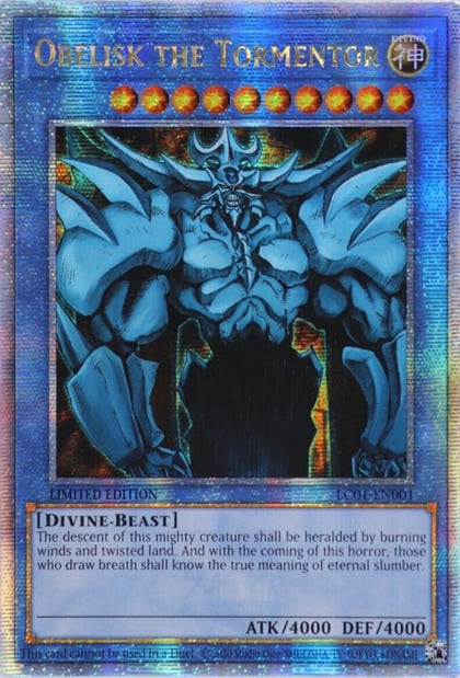 Obelisk the Tormentor (Quarter Century Secret Rare), Legendary Collection: 25th Anniversary Edition LC01-EN001
