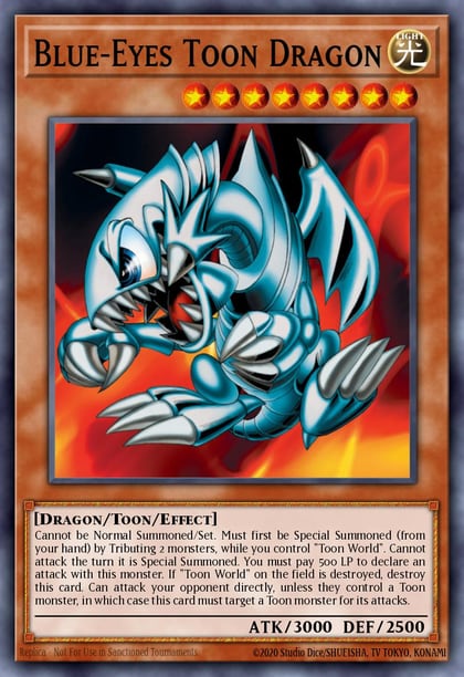 Blue-Eyes Toon Dragon, Legendary Collection 3: Yugi's World LCYW-EN103