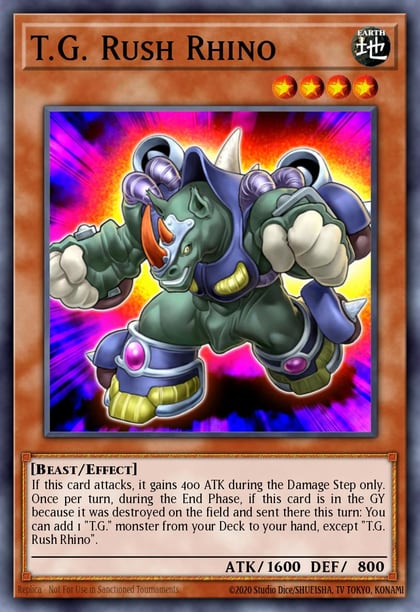 T.G. Rush Rhino, Legendary Collection 5D's LC5D-EN210
