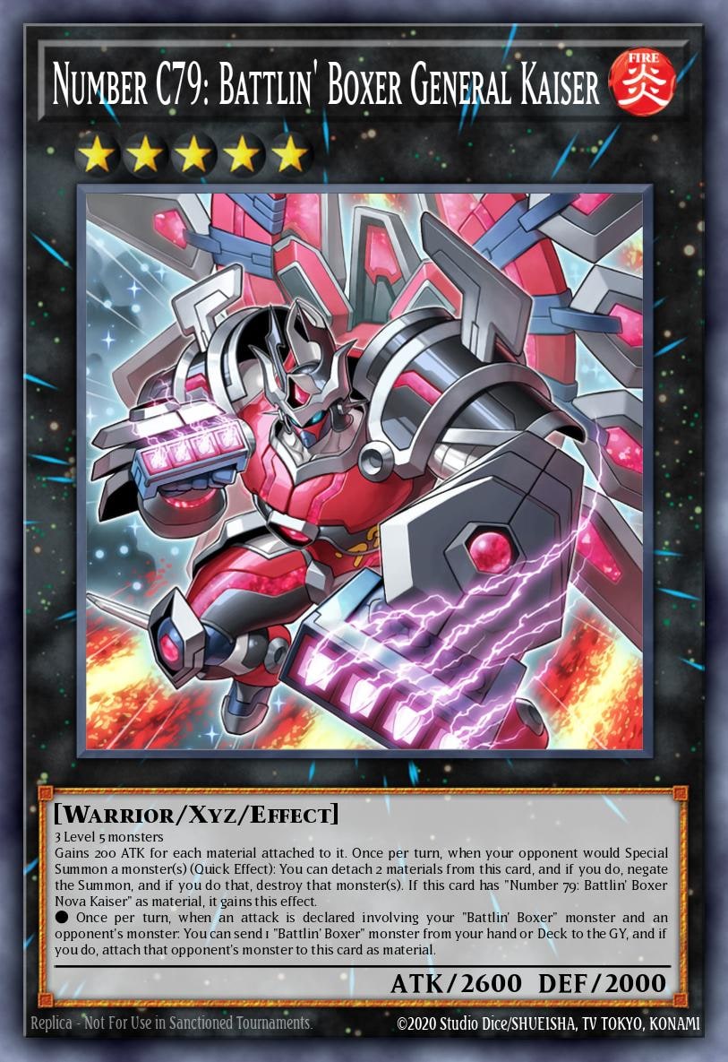 Number C79: Battlin' Boxer General Kaiser, Legendary Duelists: Soulburning Volcano LD10-EN035