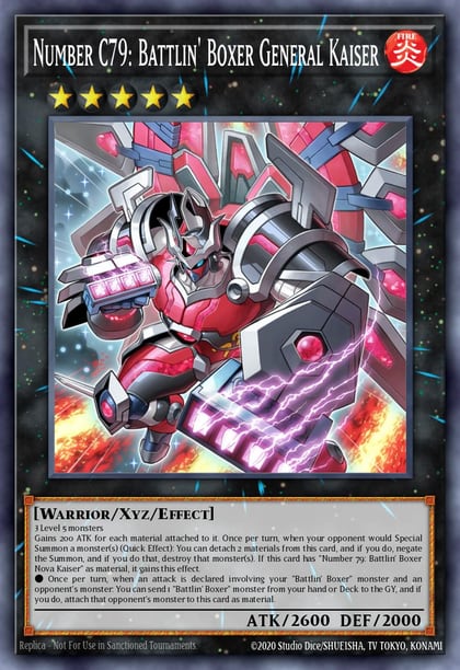 Number C79: Battlin' Boxer General Kaiser, Legendary Duelists: Soulburning Volcano LD10-EN035