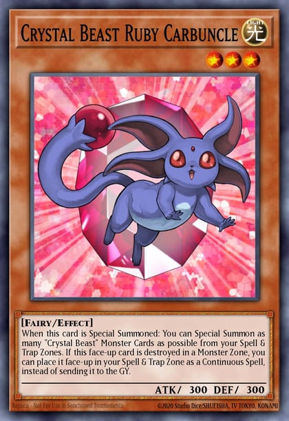 Crystal Beast Ruby Carbuncle, Legendary Duelists: Ancient Millennium LED2-EN041