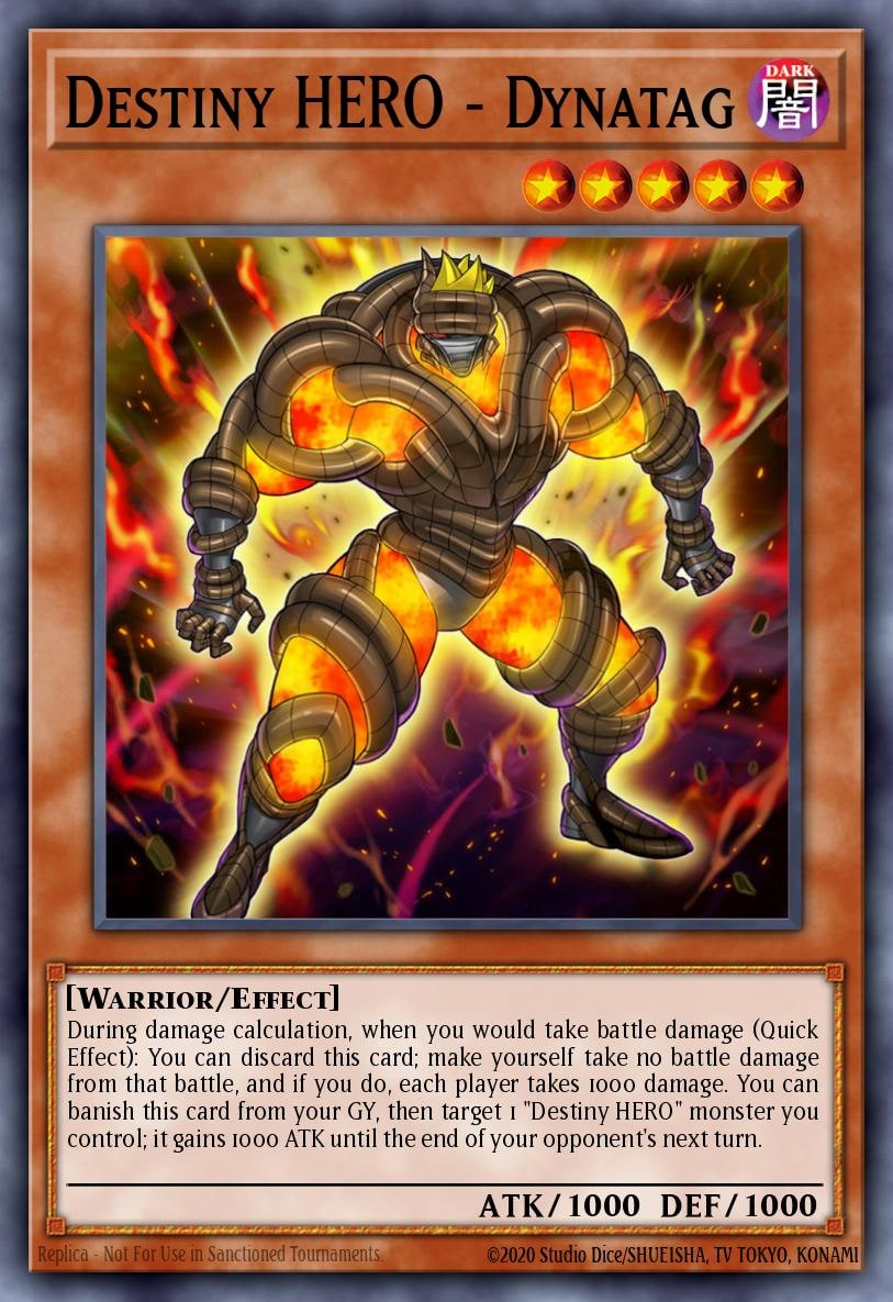 Destiny HERO - Dynatag, Legendary Hero Decks LEHD-ENA10