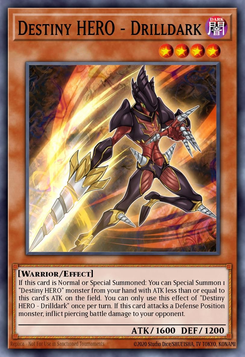 Destiny HERO - Drilldark, Legendary Hero Decks LEHD-ENA11
