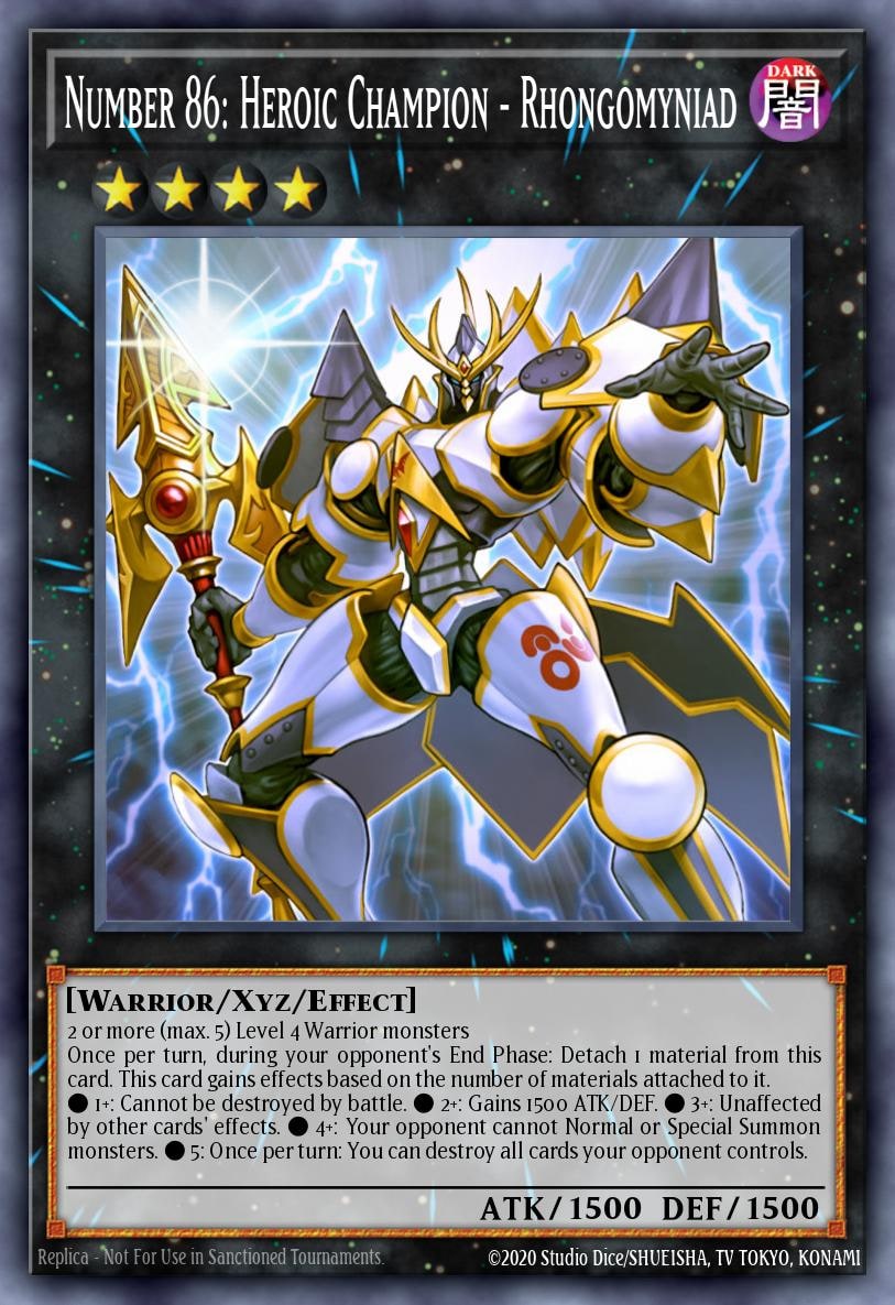 Number 86: Heroic Champion - Rhongomyniad, Legendary Hero Decks LEHD-ENC37