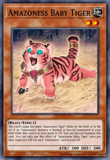 Amazoness Baby Tiger (Green), Legendary Duelists: Season 1 LDS1-EN023