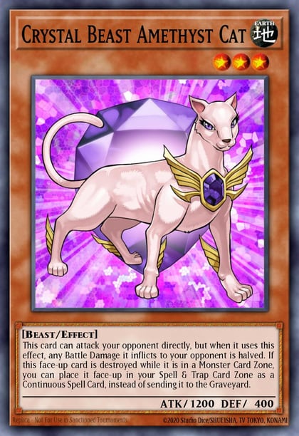 Crystal Beast Amethyst Cat, Legendary Duelists: Season 1 LDS1-EN093