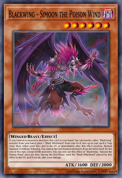 Blackwing - Simoon the Poison Wind, Legendary Duelists: Season 2 LDS2-EN040