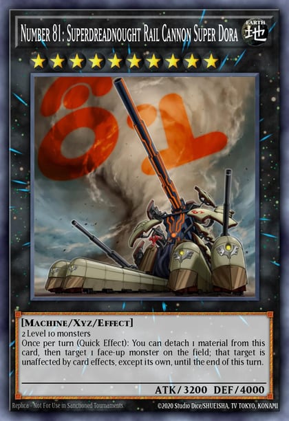 Number 81: Superdreadnought Rail Cannon Super Dora, Legendary Duelists: Season 2 LDS2-EN123