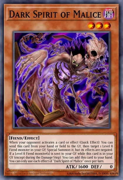 Dark Spirit of Malice, Legendary Duelists: Season 3 LDS3-EN011