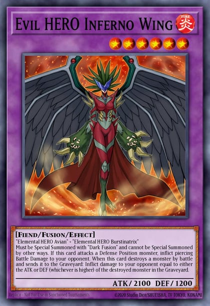 Evil HERO Inferno Wing (Red), Legendary Duelists: Season 3 LDS3-EN027