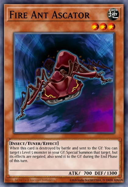 Fire Ant Ascator, Legendary Duelists: Season 3 LDS3-EN046