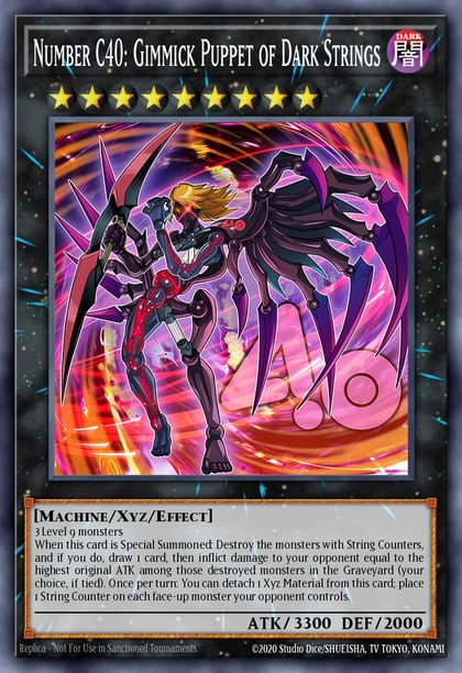 Number C40: Gimmick Puppet of Dark Strings (Red), Legendary Duelists: Season 3 LDS3-EN065