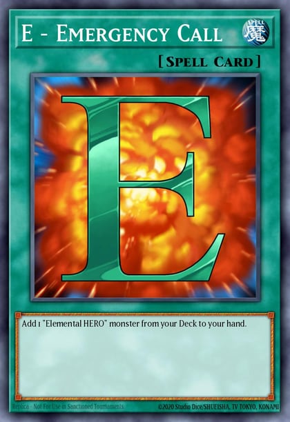E - Emergency Call, Legendary Duelists: Season 3 LDS3-EN108