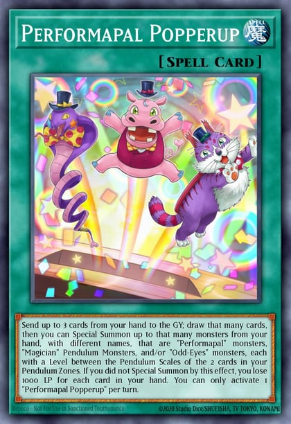Performapal Popperup, Legendary Duelists: Season 3 LDS3-EN132