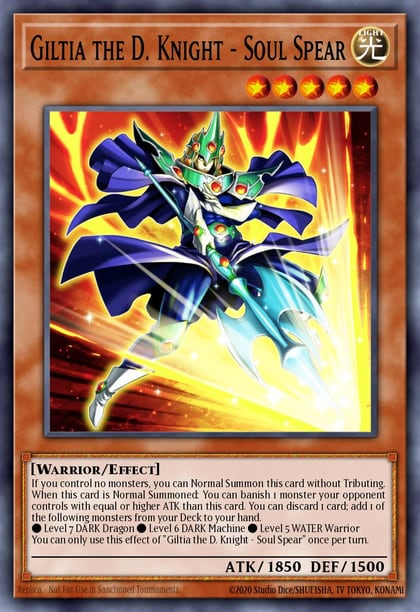 Giltia the D. Knight Soul Spear, Legendary Duelists: Season 3 LDS3-EN137