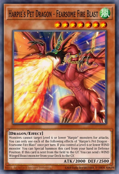 Harpie's Pet Dragon - Fearsome Fire Blast, Legendary Duelists: Season 3 LDS3-EN138