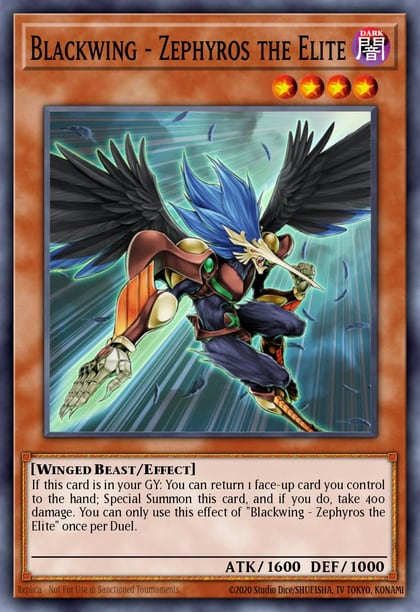 Blackwing - Zephyros the Elite, Legendary Duelists: White Dragon Abyss LED3-EN031
