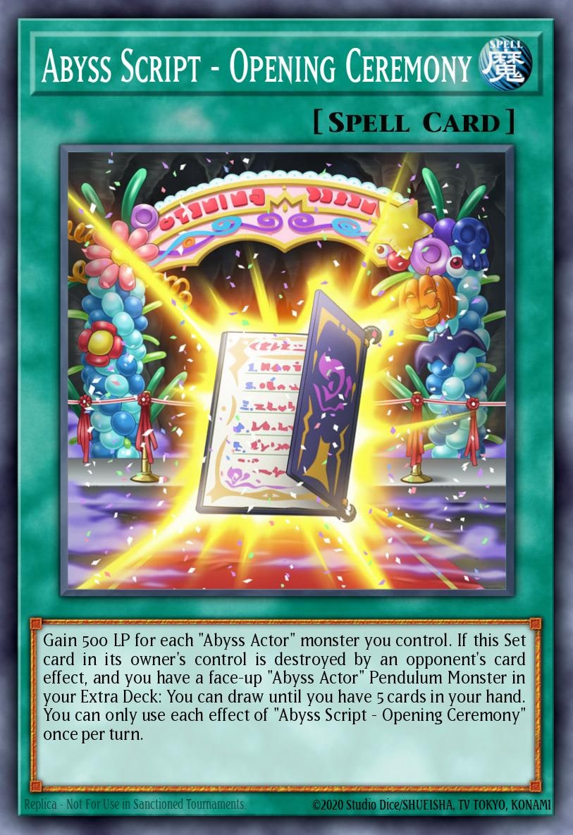 Abyss Script - Opening Ceremony, Legendary Duelists: White Dragon Abyss LED3-EN053