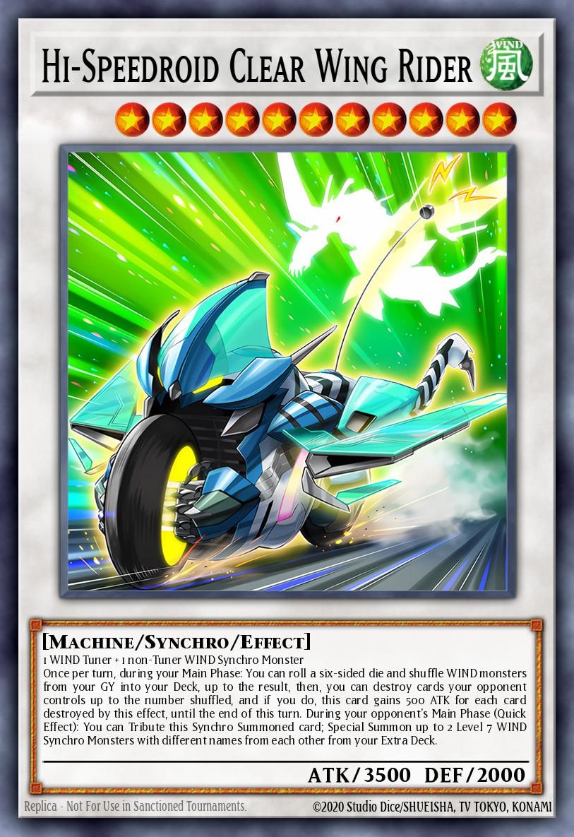 Hi-Speedroid Clear Wing Rider, Legendary Duelists: Synchro Storm LED8-EN006
