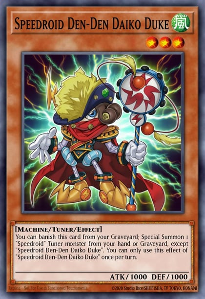 Speedroid Den-Den Daiko Duke, Legendary Duelists: Synchro Storm LED8-EN013