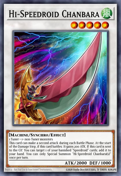 Hi-Speedroid Chanbara, Legendary Duelists: Synchro Storm LED8-EN017