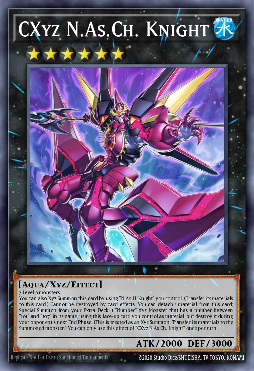 CXyz N.As.Ch. Knight, Legendary Duelists: Duels From the Deep LED9-EN004