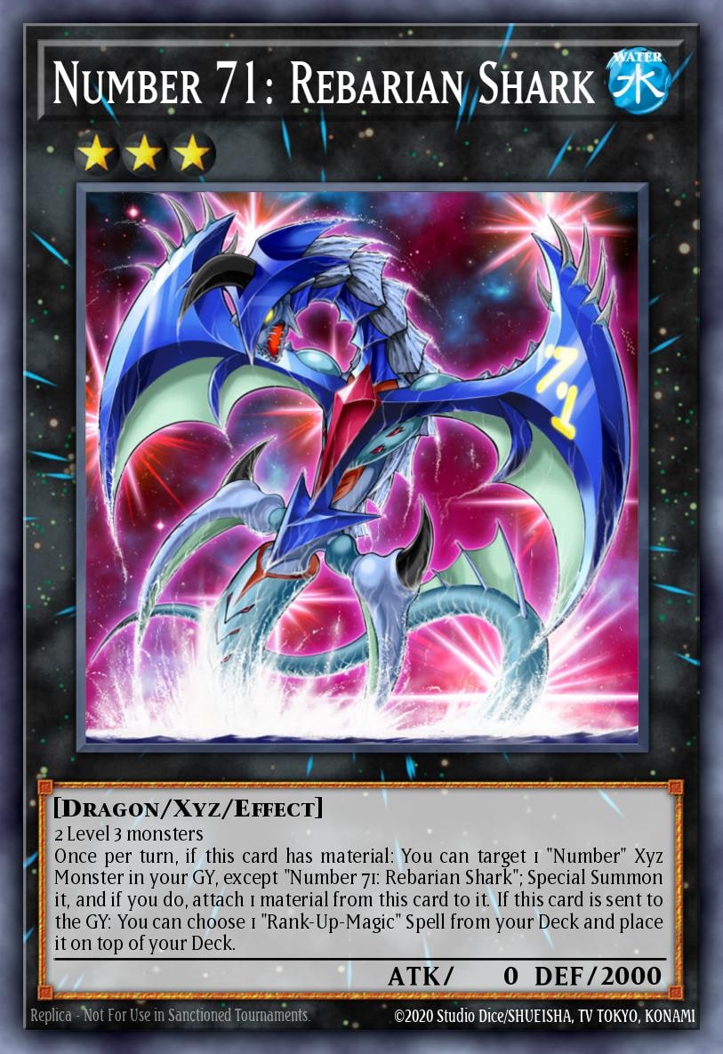 Number 71: Rebarian Shark, Legendary Duelists: Duels From the Deep LED9-EN013
