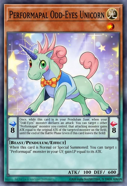 Performapal Odd-Eyes Unicorn, Legendary Dragon Decks LEDD-ENC07