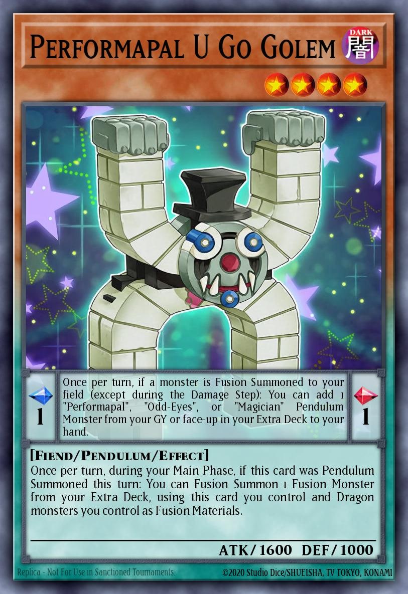 Performapal U Go Golem, Legendary Dragon Decks LEDD-ENC10