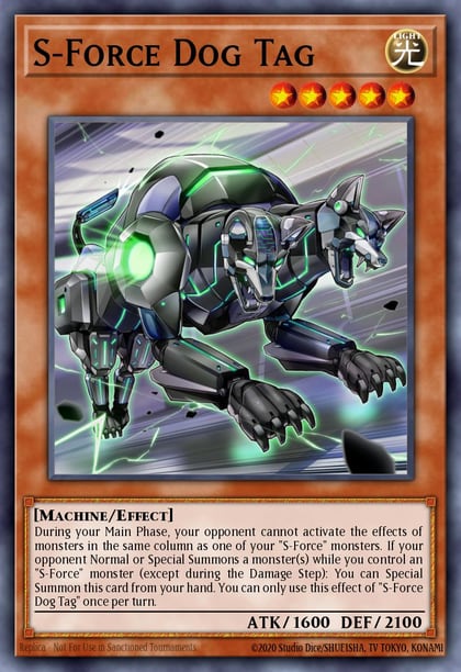 S-Force Dog Tag, Lightning Overdrive LIOV-EN014