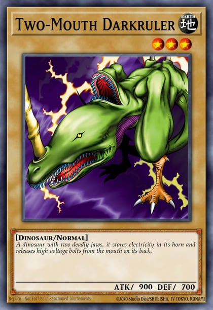 Two-Mouth Darkruler, Legend of Blue Eyes White Dragon (Worldwide English) LOB-EN030