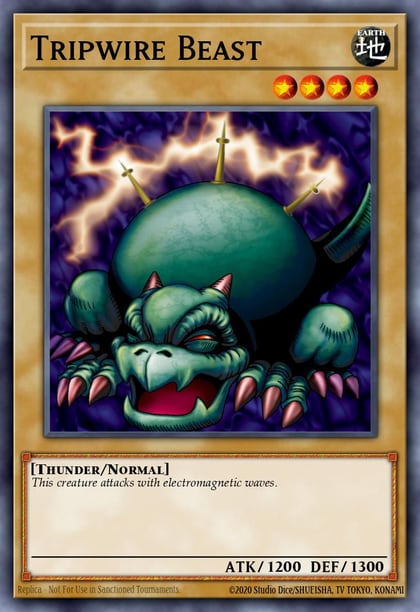 Tripwire Beast, Legend of Blue Eyes White Dragon (Worldwide English) LOB-EN104